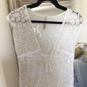 Animal print cover up